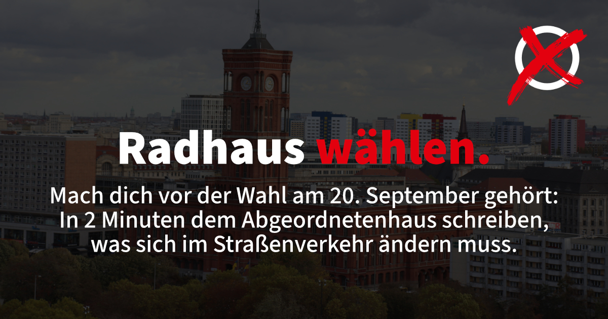 Radhaus wählen | Berlin Wahl am 20. September 2026